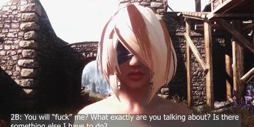 2B's Slutty Adventures: 2B Gangbanged in Prison