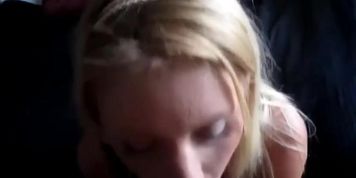 Hot Wife Doing Extreme Deepthroat to her Cuckold Husband