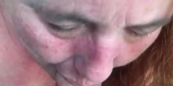 Granny swallows in the afternoon
