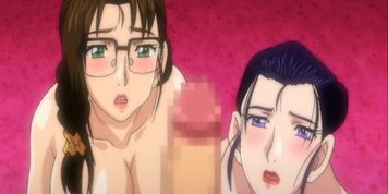 Busty Japanese anime groupfucking and film it