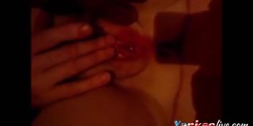 Webcam slut dildo fucking her wet pussy
