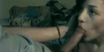 Amateur tongue blowjob
