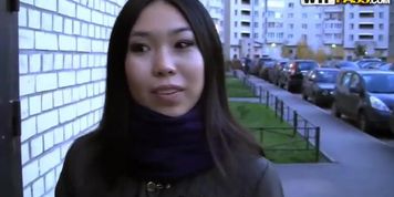 Asian gets fucked in all holes for money on the stairs (Nicoline, Nicoline Yiki)