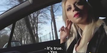 StrandedTeens - Blonde gives some roadhead