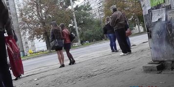 Legal Age Teenager in high heels and pantyhose up petticoat