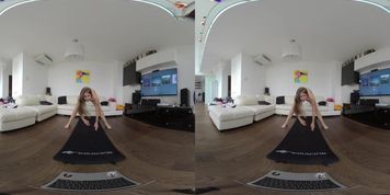 sweet young evelina vr180 naked yoga virtual reality video (Evita Lima)