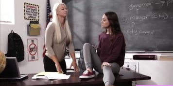 Hot MILF licks her Students wet pussy (Lily Glee, London River)