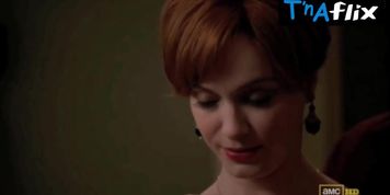 Christina Hendricks Breasts Scene  in Mad Men