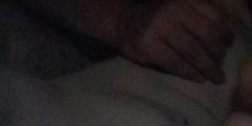 Daddy touching his boy