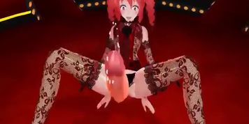 [3D MMD Futanari] Futanari Teto Dance HQ (94 FPS) by Monmusumonmusu