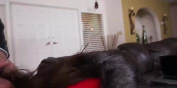 Kharlie Stone huge dick in her pussy and ass
