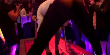 Clothed teens suck dongs