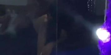 Hot ebony get fucked rough and cummed on