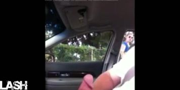 hot blond watch dickflash with cum