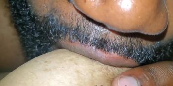 Sucking nipples puts her in a good mood