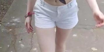 Busty Amateur Wife Flashing in Public