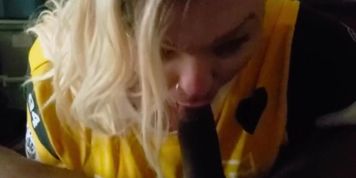 White BBW Rims and Sucks BBC Makes BBC Cum Twice