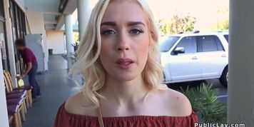 Tiny boobs blonde fucks outdoor pov porn (Anastasia Knight)