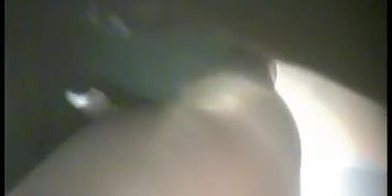 Spy cam amateur in dressing room shows bushy nub