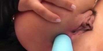 Brazilian brunette deeply anal pounded in backyard