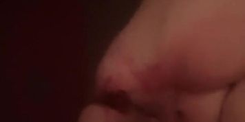 Pissing and pussy spread in menstrual