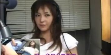 Japanese Radio Host Public orgasm