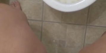 Dirty Talking Camgirl Slut TRIES to Pee into Toliet Standing Up & FAILS! Pissy Mess Bathroom Floor!! (PinkMoonLust PinkMoonLust)