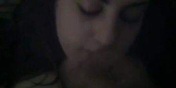 arab comes in his gf mouth