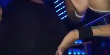 Twerking at the club with no panties