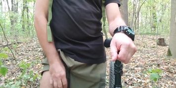 I masturbate to two guys in the forest and cum rough ?? (Alita Angel, BigDick Daddy, Serenity Cox)