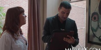 MARISKAX Angelique Luka pays her bills to the bailiff
