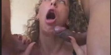 Casting French Mature -Anal GangBang-