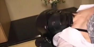 Bound Masked Hairy Asian Made To Orgasm
