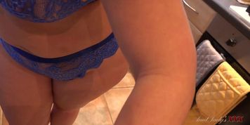 AuntJudysXXX - Your Big Booty Housewife Montse Swinger Lets You Fuck Her in the Kitchen (POV)