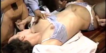 Vintage Brunette TT Gangbanged