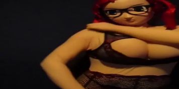 kigurumi bouncing in lingerie 