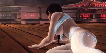 DOA Ryona ??? Kokoro lose pose (Asari Lingerie mod)