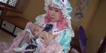 Hiyo Nishizuku touhou project Yuyuko Saigyouji cosplay dance