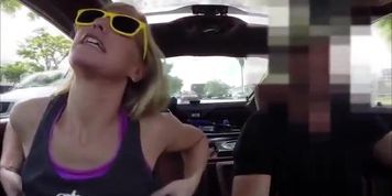 Skinny And Horny Blonde Gets Hammered
