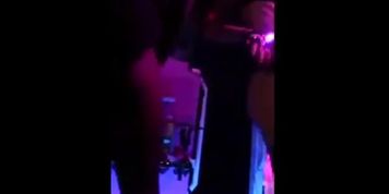 Strip contest in french nightclub (french)