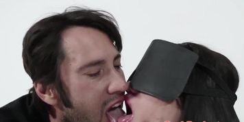 Maledom throats sub cocksucker till gagging