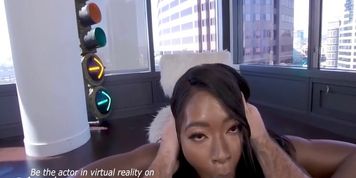 Vr Bangers Naughty Black Maid Sucking Dick For Extra Money (Noemie Bilas)