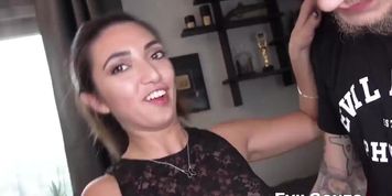 Double penetration with young girl taking fat cocks inside (Big_White_Dick_)