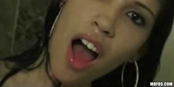 Three young brunette teen sluts suck & fuck big-dicks in hot orgy