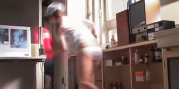 Nurse got her skirt pulled up unexpectedly