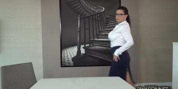 Ewa Sonnet Stunning Busty Secretary