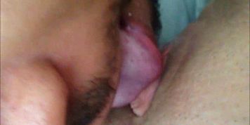 Eating a beautiful teen pussy