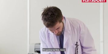 Letsdoeit - Alice Alxx - College Girl Threeway Fucked By Teacher And Big Dick Doctor