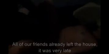 Hubby Films Gorgeous Wife Shares with Friend after the Party