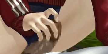 Animated chick tasting a cock in the park